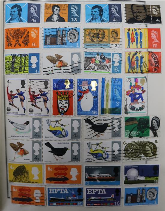 Two albums of World Stamps etc